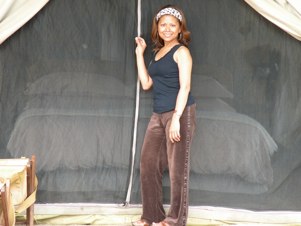 Lorilie at CC Africa Tent
