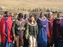 Marsha, Lorilie, and Maasai Women